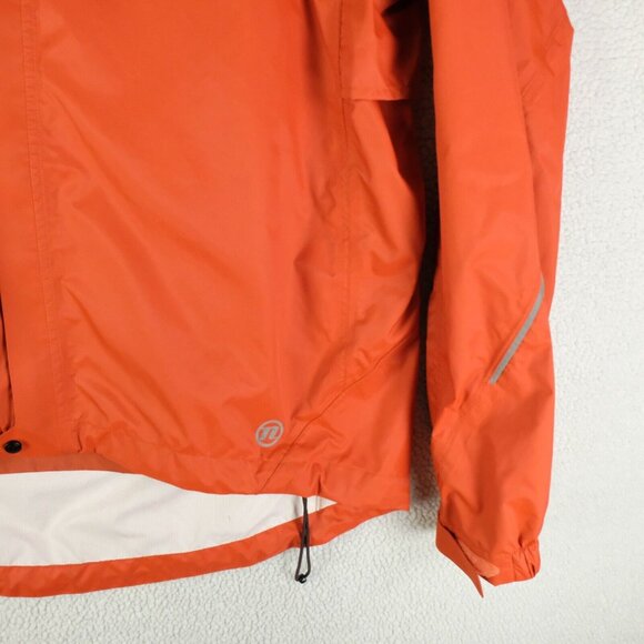 Novara Jacket Mens Large Orange Full Zip Cycling Rain Lightweight Full Zip - Picture 3 of 12